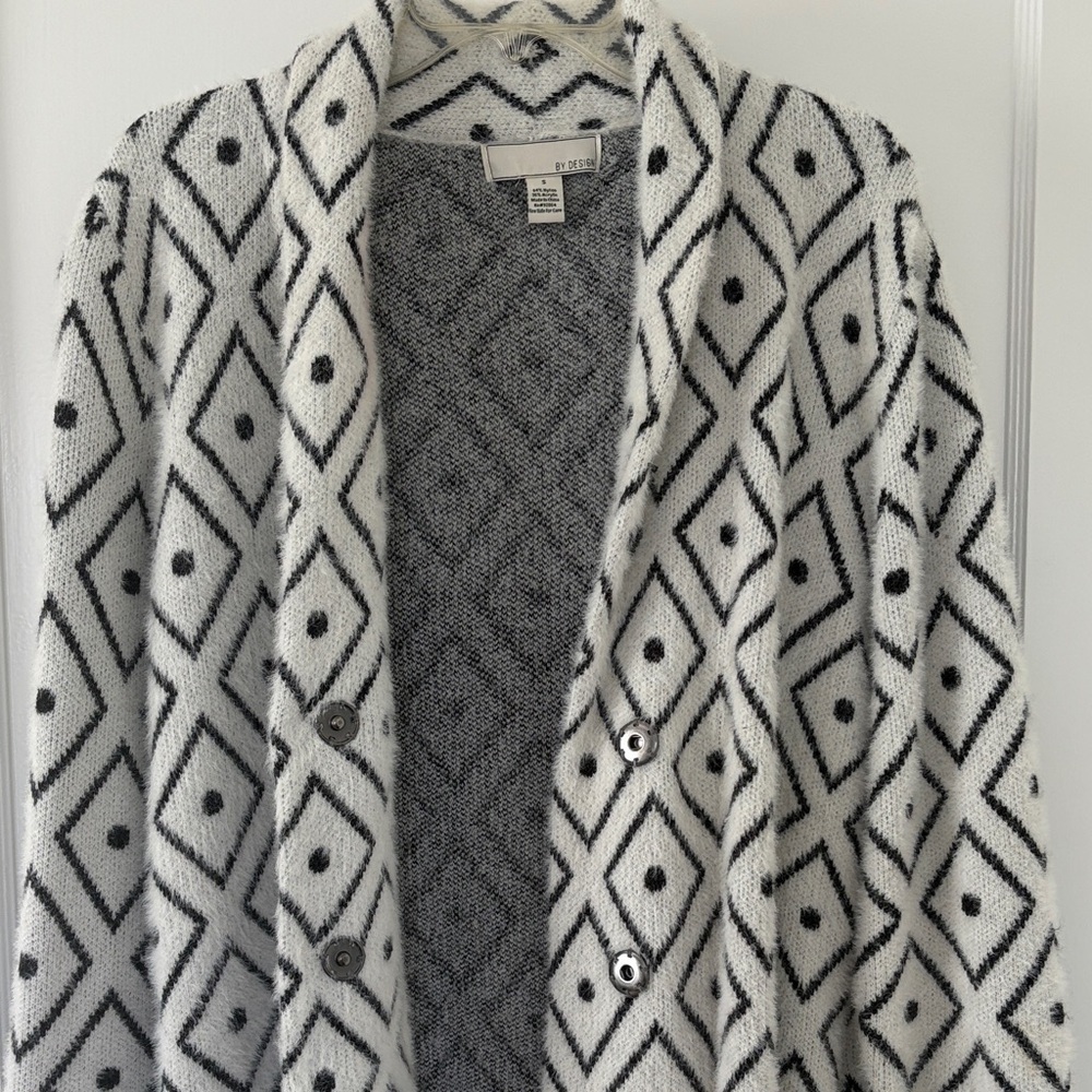 BY Design Cozy Geometric Sweater-Oversized - Picture 5 of 8